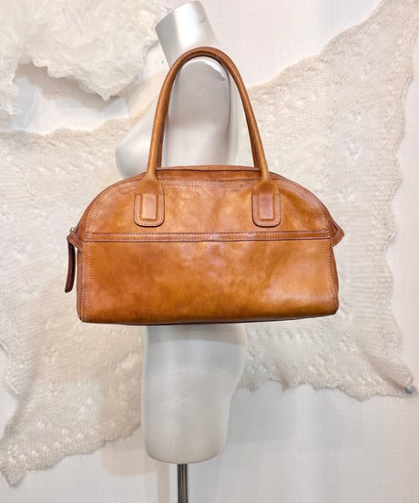 Vintage agnes b. Tanned Leather Hand Bag