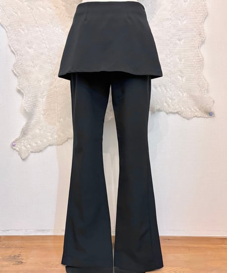 Vintage/Deadstock Skirt Docking Design Flare Pants S