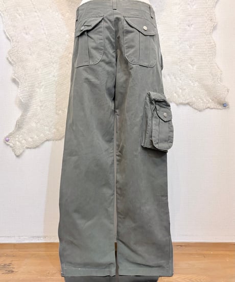 Vintage Military Green Multi Pocket Design Cargo Pants M
