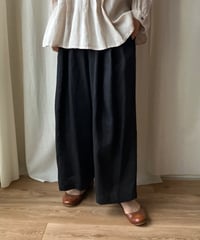 【再入荷】ゆるバギーパンツ（ブラック）