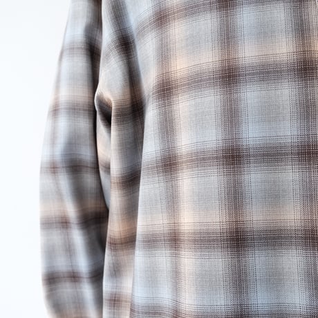AURALEE｜SUPER LIGHT WOOL CHECK SHIRT