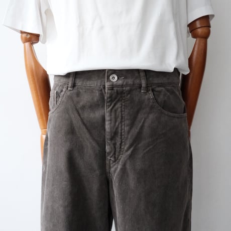 AURALEE｜GARMENT-DYED FINX CORDUROY 5P WIDE PANTS