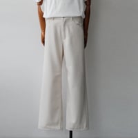 AURALEE｜SILK NEP DENIM 5P WIDE PANTS