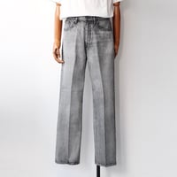 AURALEE｜FADED HEAVY DENIM CENTER-PLEATED PANTS