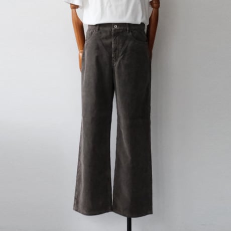 AURALEE｜GARMENT-DYED FINX CORDUROY 5P WIDE PANTS