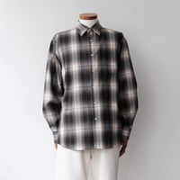 AURALEE｜SUPER LIGHT WOOL CHECK SHIRT