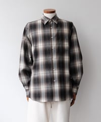 AURALEE｜SUPER LIGHT WOOL CHECK SHIRT