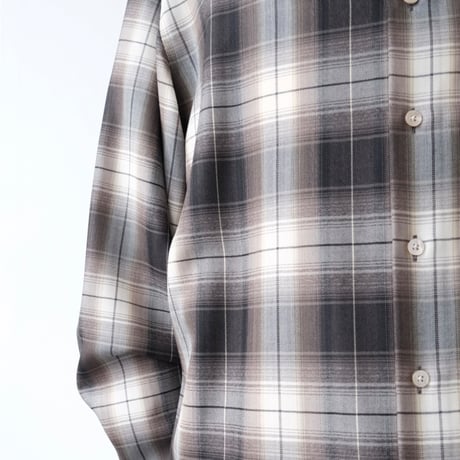 AURALEE｜SUPER LIGHT WOOL CHECK SHIRT