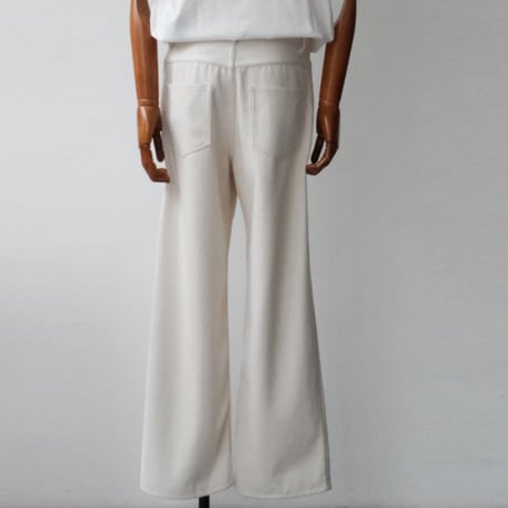 AURALEE｜SILK NEP DENIM 5P WIDE PANTS