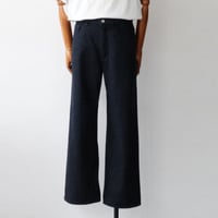 AURALEE｜SILK NEP DENIM 5P WIDE PANTS