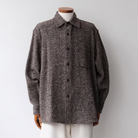 AURALEE｜HOMESPUN TWEED SHIRT BLOUSON