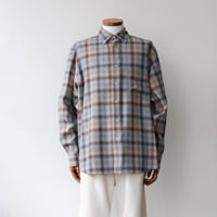 AURALEE｜SUPER LIGHT WOOL CHECK SHIRT