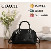 🎀COACH コーチ ララ ミニ サッチェル バッグ　CEA01 SV/BK
