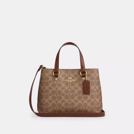🎀COACH　コーチ　ステーション キャリーオール バッグ・シグネチャー キャンバス　CET31 IMXHE