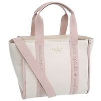 🎀ケイトスペード バッグ レディース 2WAY トートバッグ ショルダーバッグ アウトレット キャンバス ホワイトピンク KG767 651 kate spade