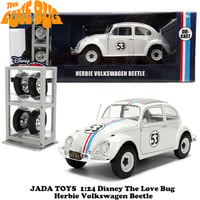 1:24 Disney The Love Bug Herbie Volkswagen Beetle w/Rack & Wheels【ラブ・バッグ】ミニカー