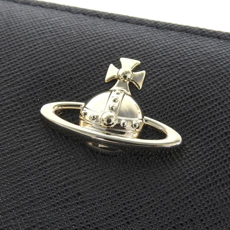 🎀ヴィヴィアンウエストウッド 財布 レディース 長財布 サフィアーノ ブラック 51050023L001NN403 VIVIENNE WESTWOOD