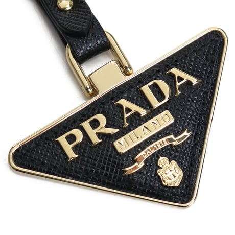 🎀PRADA プラダ サフィアーノレザー キーリング 1PP128 053 F0002 NERO ブラック