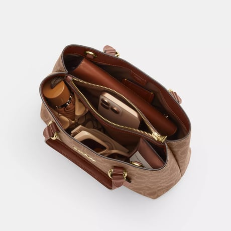 🎀COACH　コーチ　ステーション キャリーオール バッグ・シグネチャー キャンバス　CET31 IMXHE