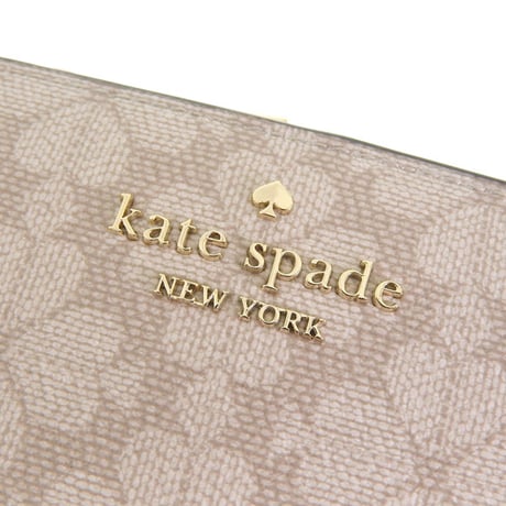 🎀ケイトスペード レディース 2つ折り 折財布 コンパクト アウトレット ベージュ spade flower small l zip wallet KN768 251 kate spade