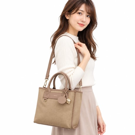 🎀フルラ バッグ メンズ レディース ショルダーバッグ 2way 斜めがけ キャンバスレザー ブラウン FURLA DIVIDE IT S TOTE WB02038BX20934947S