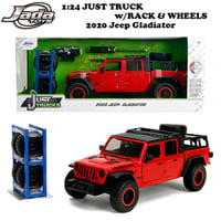 JADATOYS 1:24 JUST TRUCKS w/RACK & WHEELS 2020 Jeep Gladiator Rubicon ミニカー