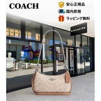 🎀COACH コーチ テリ ミニ クロスボディ バッグ・シグネチャー キャンバス　CW323 SVPWH