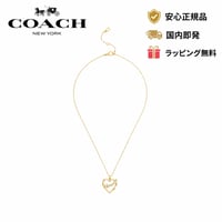 🎀COACH　コーチ　コーチ スクリプト ハート ペンダント ネックレス　CFF43 GD/MCONE