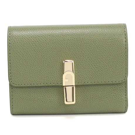 🎀FURLA フルラ 三つ折り財布 小銭入付き WP00564 ARE000 4555Ｓ FURLA IRIDE S イリデ レディース グリーン
