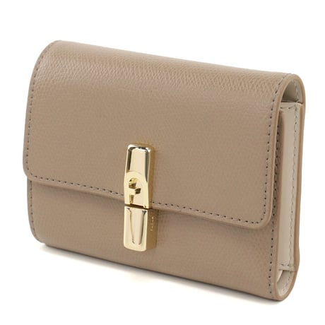 🎀FURLA フルラ 三つ折り財布 小銭入付き WP00564 ARE000 4563Ｓ FURLA IRIDE S イリデ レディース ベージュ