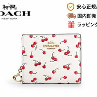 🎀COACH コーチ スナップ ウォレット・チェリー プリント CFA25 IMCAH