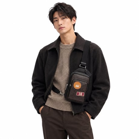 ✨COACH コーチ レーサー スリング パック・シグネチャー キャンバス・パッチ　CGA43 SVXAM