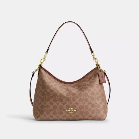🎀コーチ COACH　ローレル ショルダー バッグ・シグネチャー キャンバス 　CEY95 IMXHE