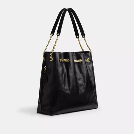 🎀COACH　コーチ　エヴリン ラージ ショルダー バッグ・キルティング　CCZ81 IMBLK