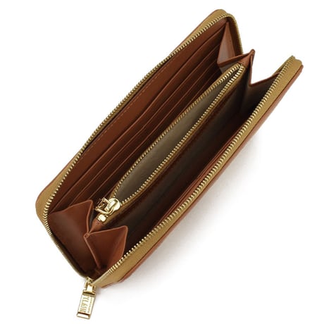 🎀PRIMA CLASSE プリマクラッセ 長財布ラウンドファスナー W028 6000 0010 GEO CLASSIC レディース ベージュ
