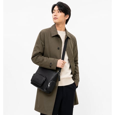 ✨コーチ COACH　フィン クロスボディ バッグ・ポケット　CET50 SV/BK