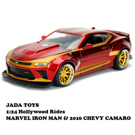 1:24 MARVEL IRON MAN & 2016 CHEVROLET CAMARO 【アイアンマン ミニカー】