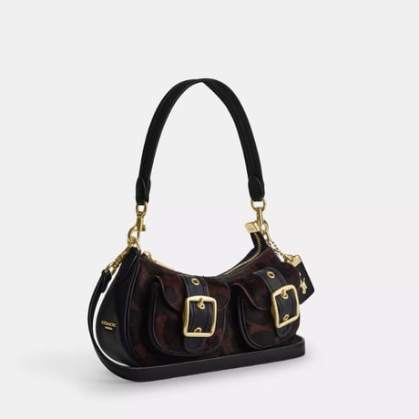 🎀COACH　コーチ　アシュトン バッグ・ヘアカーフ・レオパード プリント　CFO79 IMYDV