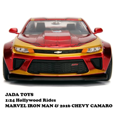 1:24 MARVEL IRON MAN & 2016 CHEVROLET CAMARO 【アイアンマン ミニカー】