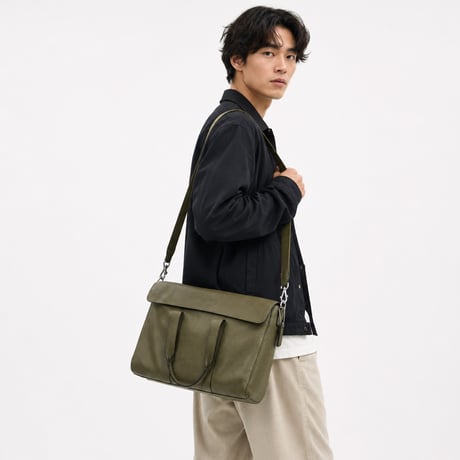 ✨COACH　コーチ サリバン ポートフォリオ ブリーフ CES30 SV/OL
