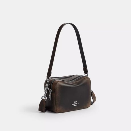 🎀COACH　コーチ　ミニ キャリー クロスボディ バッグ・ラブド レザー　CEQ76 SVPMZ
