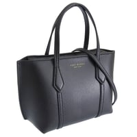 🎀トリーバーチ バッグ レディース ショルダーバッグ レザー ブラック PERRY MINI TOTE 175548-001 TORY BURCH