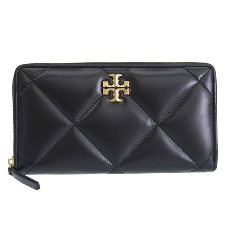 🎀トリーバーチ 財布 レディース 長財布 レザー ブラック KIRA DIAMOND QUILT ZIP CONTINENTAL WALLET 154989-001 TORY BURCH