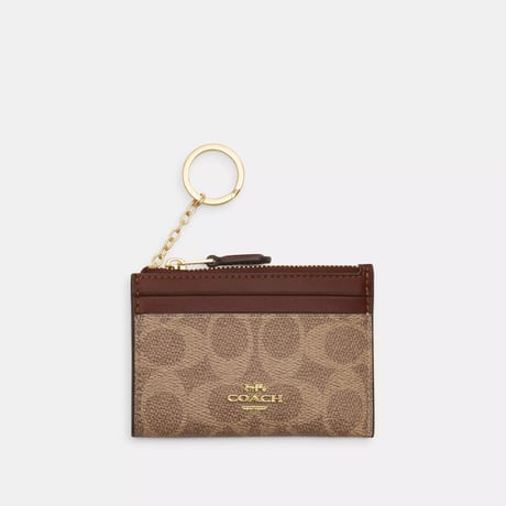 🎀COACH コーチ ミニ スキニー ID ケース・シグネチャー キャンバス　CW870 IMXHE