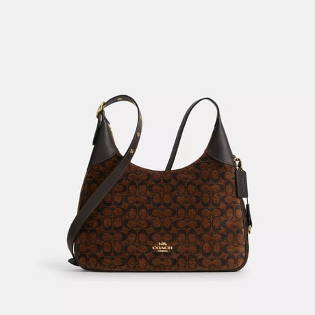 🎀COACH　コーチ　エラ ショルダー バッグ・シグネチャー シェニール　CCE49 IMA7U