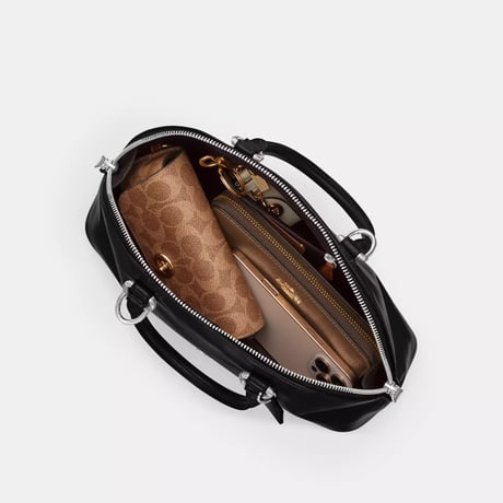 🎀COACH　コーチ　ララ サッチェル バッグ CDV19 SV/BK