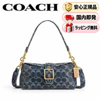 🎀COACH   コーチ　アビー ショルダー バッグ・シグネチャー デニム　CFO59 IMDEN