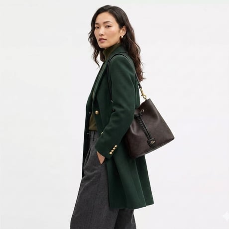 🎀コーチ COACH　ローアン バケット バッグ・シグネチャー キャンバス　 CBH07 IMXAQ