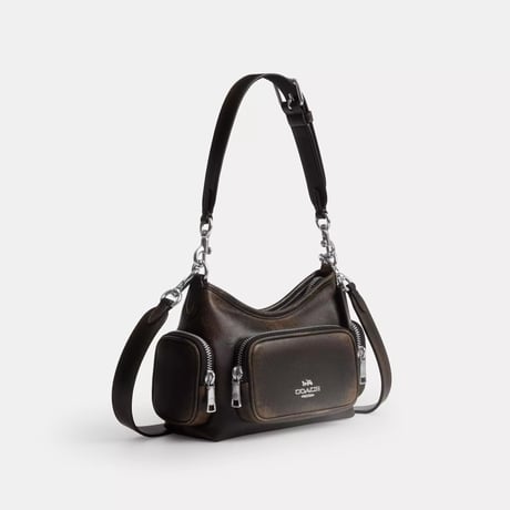 🎀COACH　コーチ　ローレル ショルダー バッグ 22・ポケット・ラブド レザー　CEU27 SVPMZ