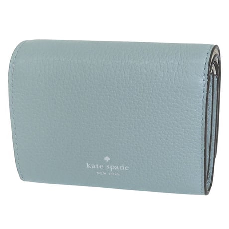 🎀ケイトスペード 財布 レディース 2つ折り 折財布 コンパクト アウトレット レザー グリーン KAYLA SM LZIP WALLET KK056 303 kate spade